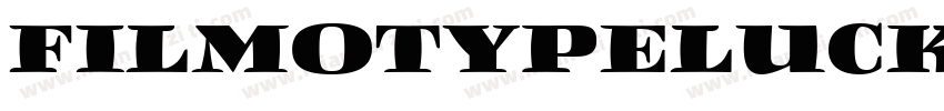 FilmotypeLucky regular字体转换